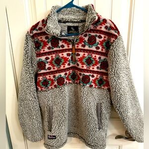 Simply southern fleece with Aztec detail! EUC.